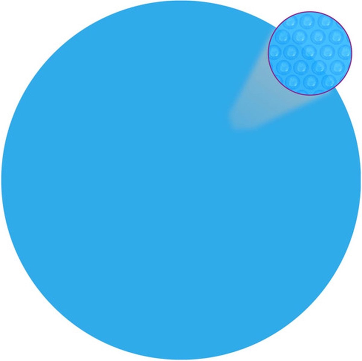 foto van een vidaXL Zwembadzeil rond 549 cm PE blauw